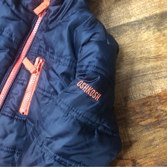 Oshkosh Blue and Orange Winter Jacket 18 Month - Picture 3 of 5